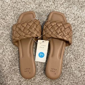 BRAND NEW WITH TAGS Braided Slide Sandals